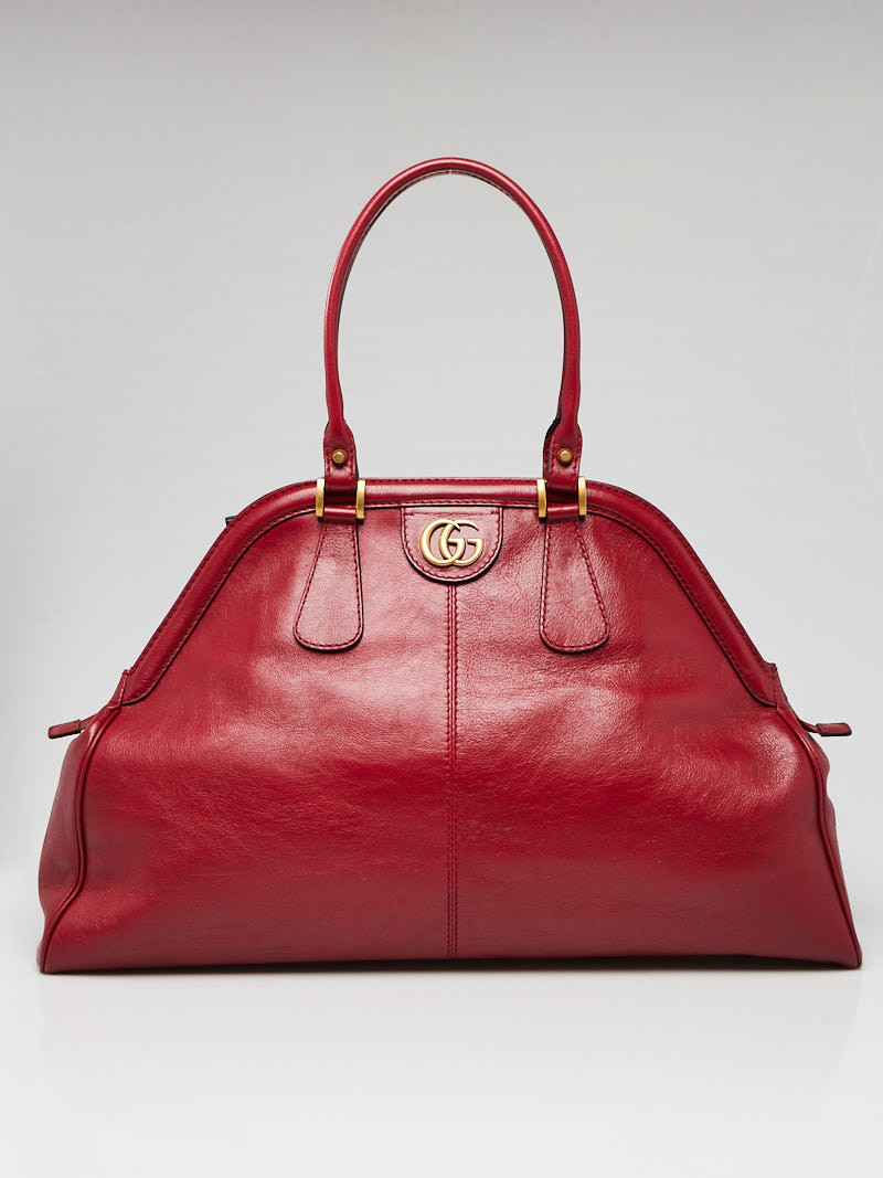 Gucci Red Leather Re(Belle) Large Shoulder Bag