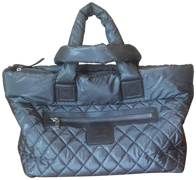 Chanel Cocoon Gray Nylon Tote