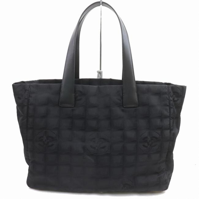 Chanel Line Shopper 871869 Black Nylon Tote