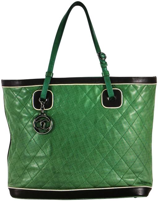 Chanel Mademoiselle Quilted Jumbo Lambskin Leather Tote